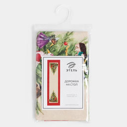 Дорожка на стол Этель Noble Christmas 40х147 +/- 5 см, 100% хл, саржа 190 гр/м2  фото 5