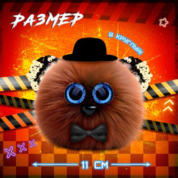 Мягкая игрушка Лупоглазики. Ночной кошмар: Фредди, 11 см - Happy valley фото 2