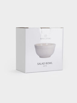 Салатник, 15х8 см, 830 мл, фарфор P, молочный, Rustic - Anna lafarg фото 6