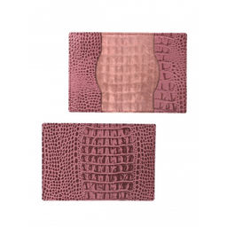 Обложка для паспорта Croco-П-1100 натуральная кожа ирис кайман (252) 264835