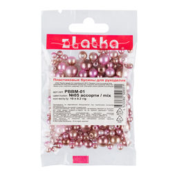 Бусина Zlatka MIX пластик PBBM-01 10 х 10 г  0.2 г №05 ассорти - Preciosa фото 3