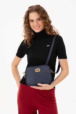 Женская темно-синяя сумка через плечо Неожиданная скидка в корзине