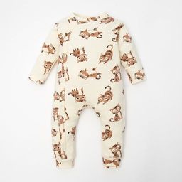 Комбинезон в набивку Крошка Я Тигруля, рост 62-68 см, бежевый