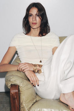 OFF-THE-SHOULDER KNIT TOP - Zara фото 5
