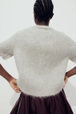 Mohair-blend cardigan - H&m фото 4