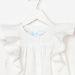 Рубашка для девочки KAFTAN, белая, размер 32 (110-116 см)