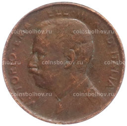 Монета 1 чентезимо 1912 года Италия