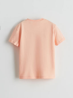 Bisiklet Yaka Bask?l? Erkek ?ocuk Ti??rt