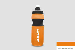 Бутылка для воды велосипедная ZEON WB225 гоночная, антискольз, NEW кэмэлбак, пищевой hi-quality PP, 750ML цвет orange/уп100