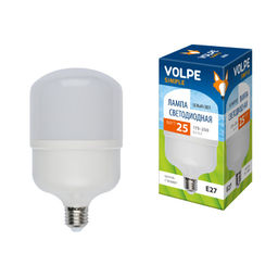 LED-M80-25W/NW/E27/FR/S Лампа светодиодная с матовым рассеивателем. Материал корпуса термопластик. Цвет свечения белый. Серия Simple. Упаковка картон. ТМ Volpe