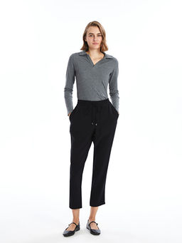 Beli Lastikli Rahat Kal?p Kad?n Pantolon