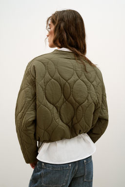 CAZADORA CORTA ACOLCHADA / Khaki - Zara фото 6