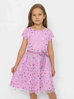 CRB wear/CWKG 63636-45 Платье для девочки,лаванда/Ex.Cherubino