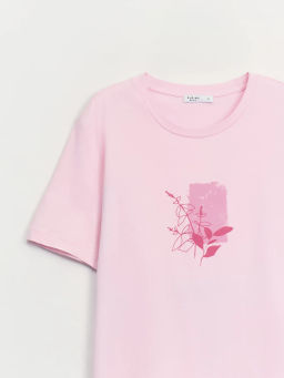 Футболка из хлопка с принтом ZR2605013423-92 / Zarina