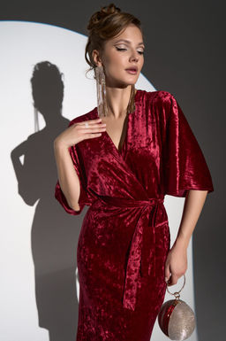 Платье Нимфа (Бордовый) - Эльза фото 4