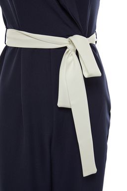 Lacivert Kusakl? Kruvaze Yaka Kolsuz Dokuma Tulum TWOSS20TU0052 - Trendyolmilla фото 3