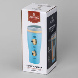 ТЕРМОКРУЖКА AGNESS ЁЖ 360МЛ  фото 2
