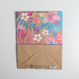 Пакет крафтовый вертикальный Лама, 18 х 23 х 10 см - Дарите счастье фото 4