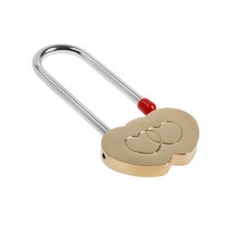 Замок навесной АЛЛЮР Сердечко, 240?24 мм, 2 ключа, латунь