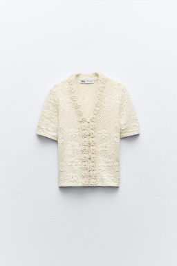 POINTELLE KNIT ROMANTIC TOP - Zara фото 2