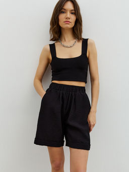 Шорты их сжатой вискозы - TO BE ONE фото 6