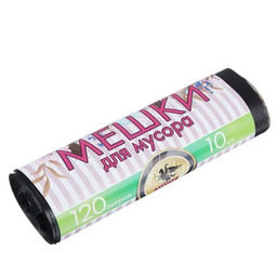 Мешок для мусора 120л 10 штук 10 микрон / 449-021 /уп 50/ - ГалеонТрейд фото 2