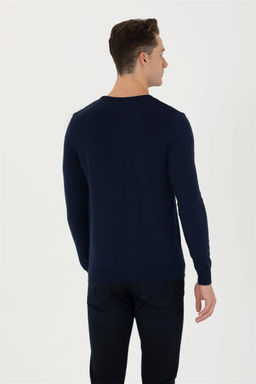 U. S. Polo Assn / Мужской темно-синий базовый свитер - U.s. polo assn фото 12