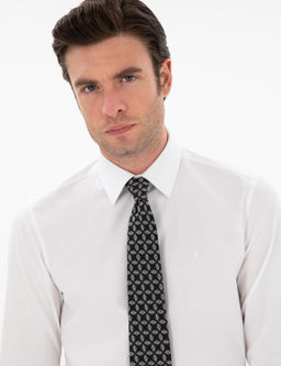 Белая стройная рубашка с длинным рукавом - Cacharel фото 2