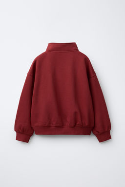 BASIC ZIP-UP SWEATSHIRT