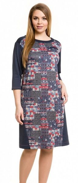 Платье 803 синий