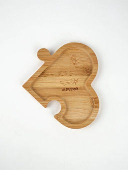 Менажница 4 в 1 «Сердце», бамбук