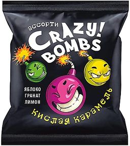 Карамель кислая Crazy bombs!, 90 г