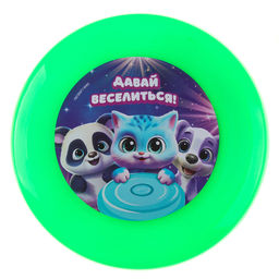 Цена за 8 шт. Фрисби, летающая тарелка «Зверушки», 18 см, в шоубоксе, МИКС
