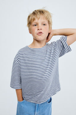 STORIESZ - CAMISETA RAYAS / Azul - Zara фото 5