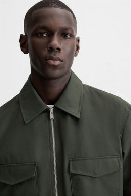 PADDED REGULAR FIT OVERSHIRT - Zara фото 5