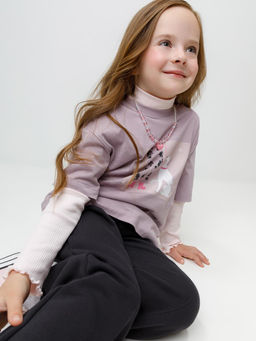 КР 302866/сиреневый 3304 к617 фуфайка (футболка) для дев