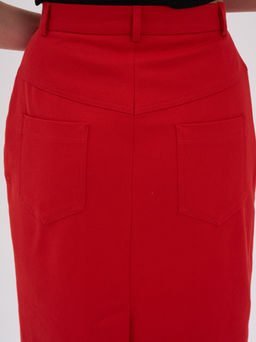 Джинсовая юбка из хлопка ТРиКА