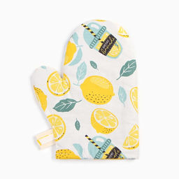 Варежка-прихватка Этель Лимонад 20х28 см, 80% хл, 20% пэ, сатин 110 г/м2  фото 3