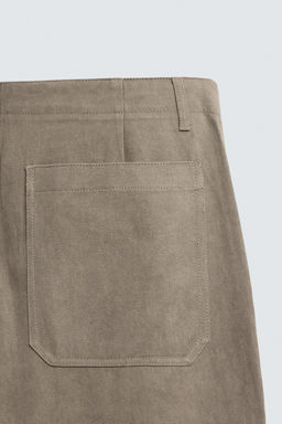 WASHED CHINO TROUSERS - Zara фото 10