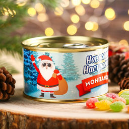 Монпансье Новогоднее настроение, карамель леденцовая в консервной банке, 140 г - Simaland фото 4