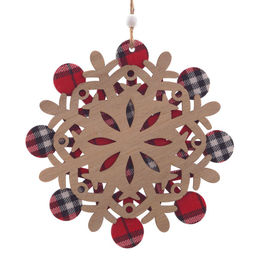 Украшение новогоднее "Снежинка", L15 W0,6 H15,5 см, 3в.