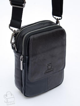 Сумка мужская кожаная 8613S black Fuzhiniao