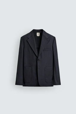 BLAZER RELAXED FIT 100% LANA / Marino - Zara фото 8