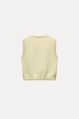 SLEEVELESS PLAIN KNIT TOP - Zara фото 17
