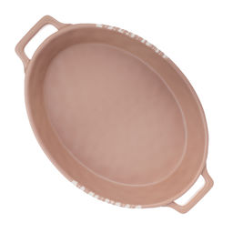 MILLIMI Форма для запекания и сервировки овал с ручками 31*20,5*5см, 1,1л керам, бежева арт. 826-386