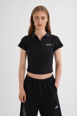 Поло Черный ANTA SKATE SS Polo  фото 10