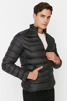 TRENDYOL MAN Tas Regular Fit Dik Yaka Sisme Ruzgara ve Suya Dayan?kl? Mont TMNAW23MO00001 - Trendyolmilla фото 10