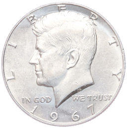 1/2 доллара (50 центов) 1967 года США