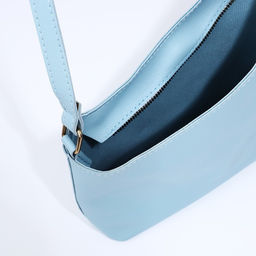 Сумка кросс-боди на молнии, цвет голубой - Simaland фото 9