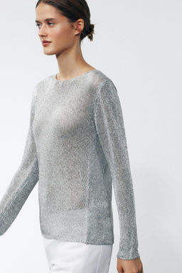 METALLIC KNIT JUMPER - Zara фото 4